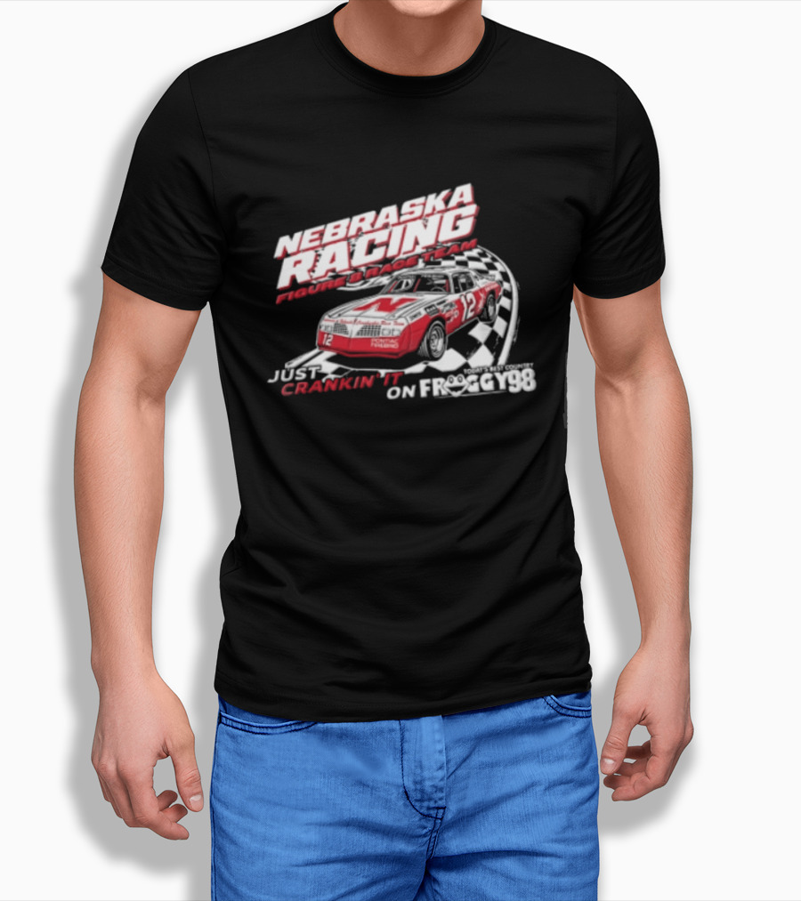 Nebraska Racing Future Track Team Daniel Kaelin Conor Connealy Crankin It On Froggy 98 T-Shirt