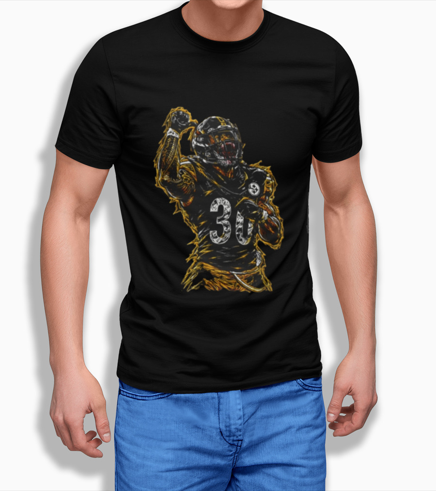 Feed The Beast Jaylen Warren 30 Pittsburgh Steelers Football T-Shirt