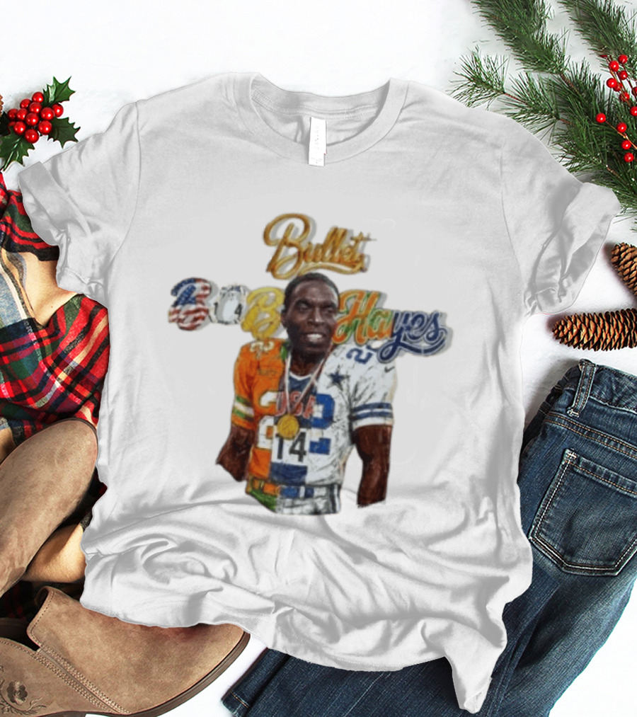 Bullet Bob Hayes Dallas Cowboys 22 Career Legacy T-Shirt