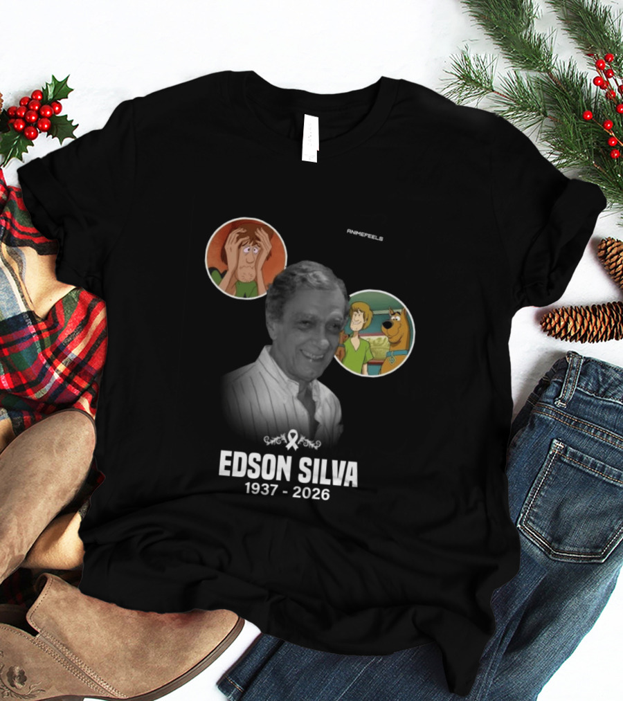 Edson Silva 1937 2026 Shaggy And Scooby Doo Tribute Animefeels T-Shirt