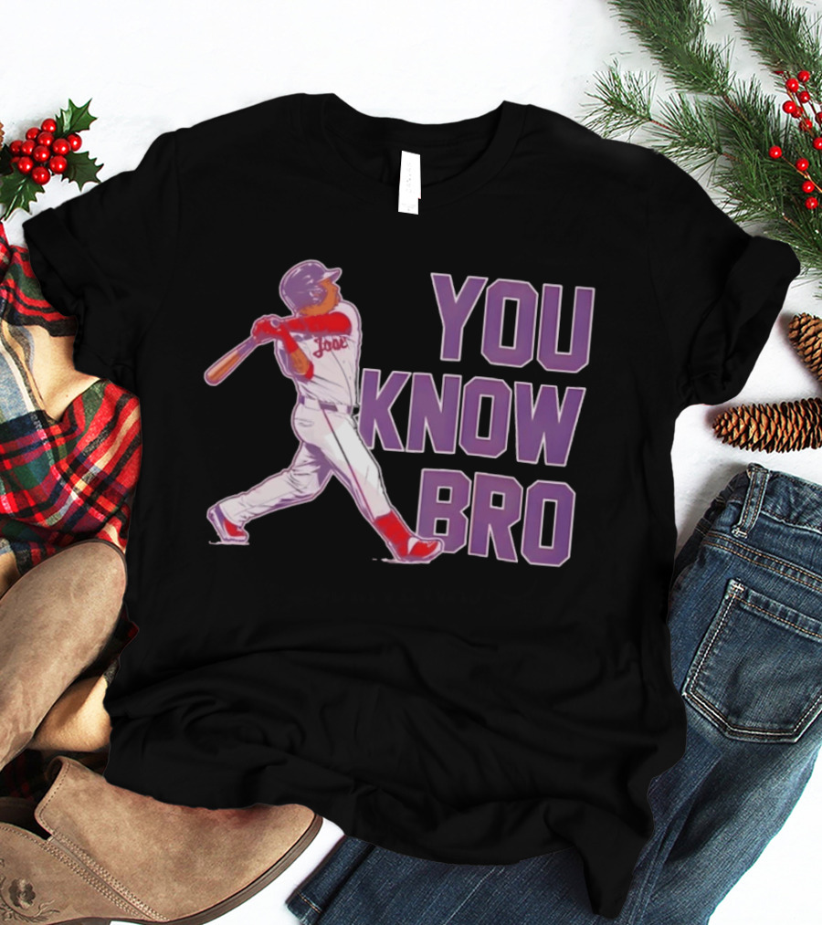Jose Ramirez You Know Bro Cleveland Guardians Baseball Player T-Shirt