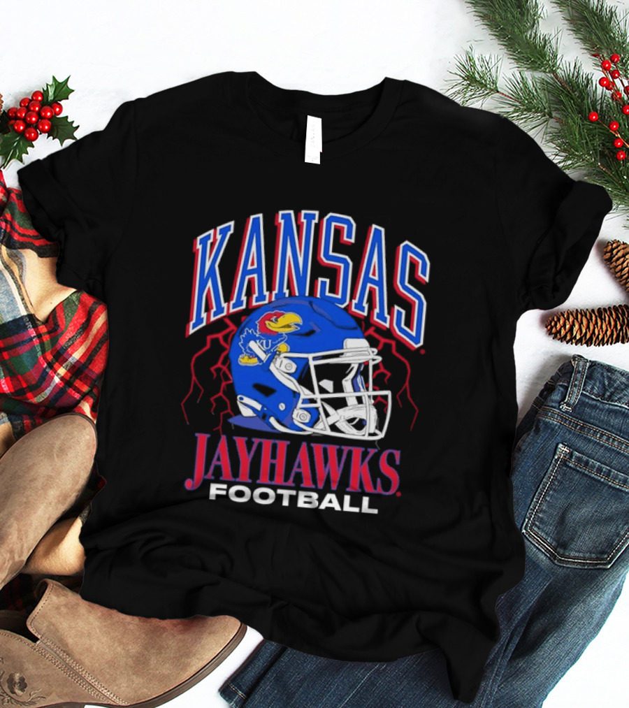 Kansas Jayhawks Football Helmet NCAA Kansas Jayhawks Football T-Shirt