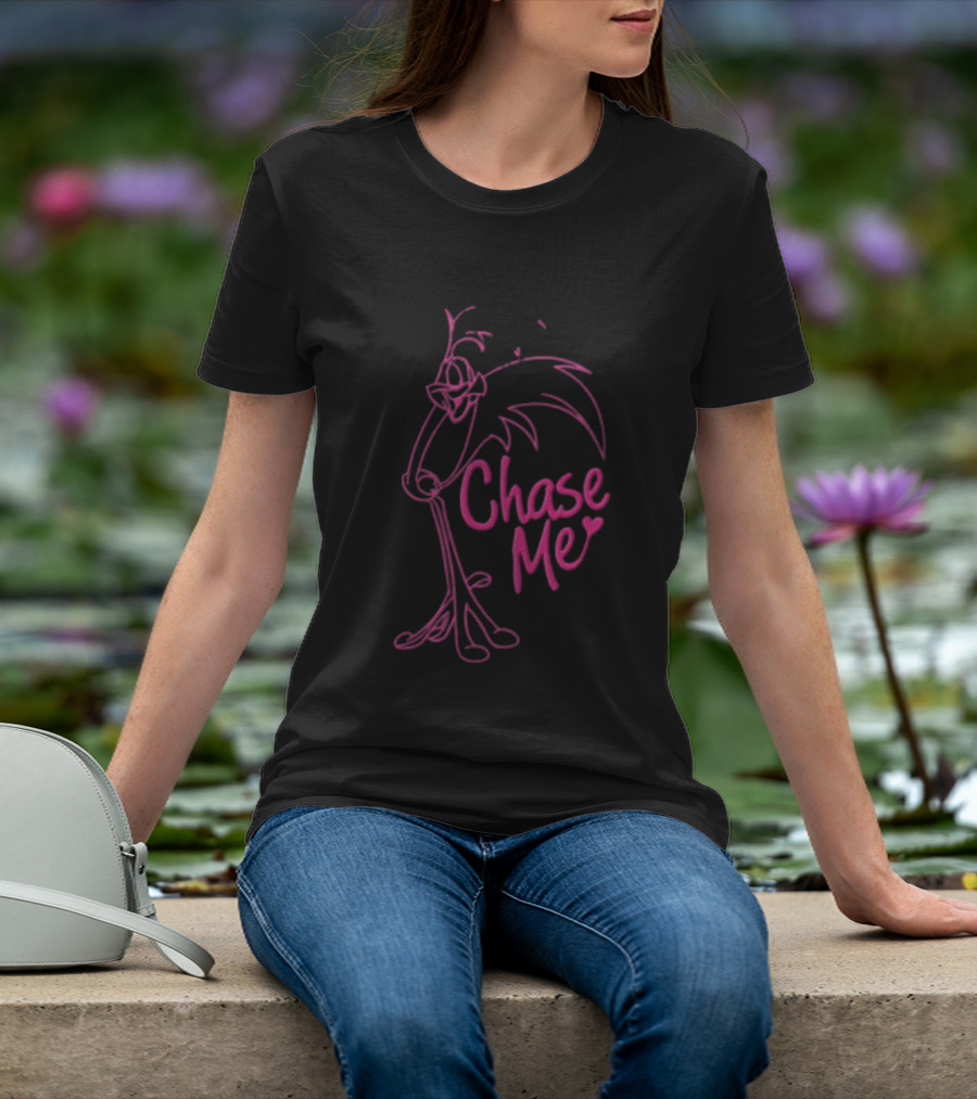 Looney Tunes Road Runner Chase Me Pink T-Shirt