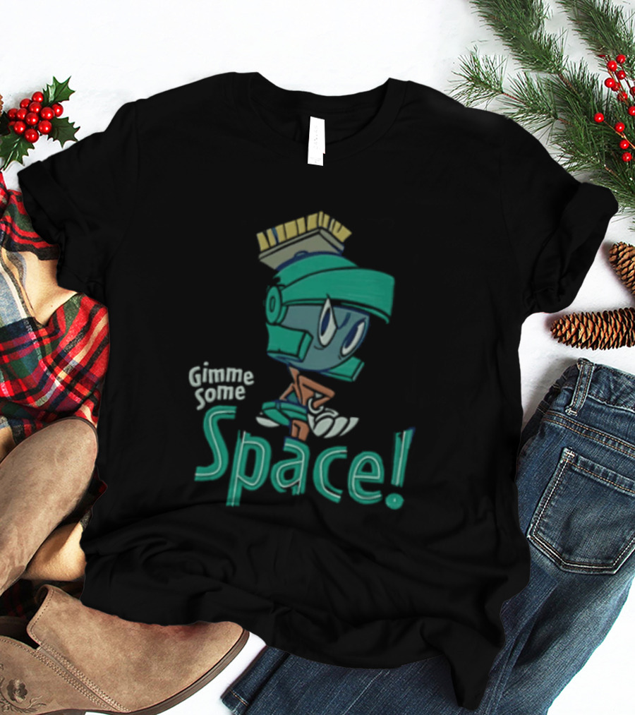 Looney Tunes Gimme Some Space Marvin The Martian Helmet T-Shirt