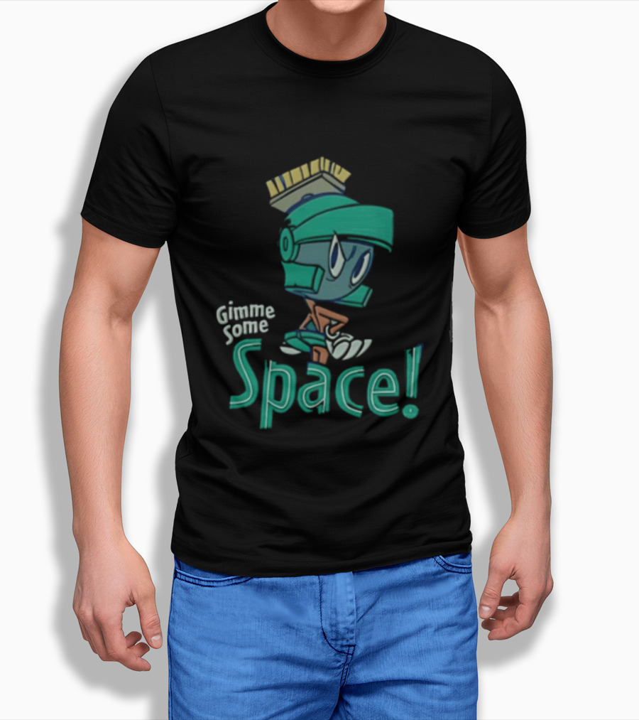 Looney Tunes Gimme Some Space Marvin The Martian Helmet T-Shirt