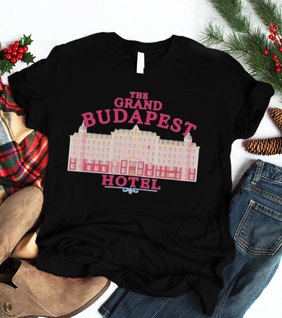The Grand Budapest Hotel Wes Anderson Iconic Movie Architecture T-Shirt