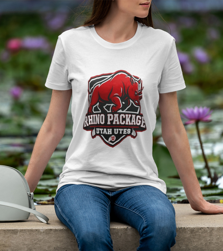 Rhino Package Utah Utes College Football Team Spirit T-Shirt
