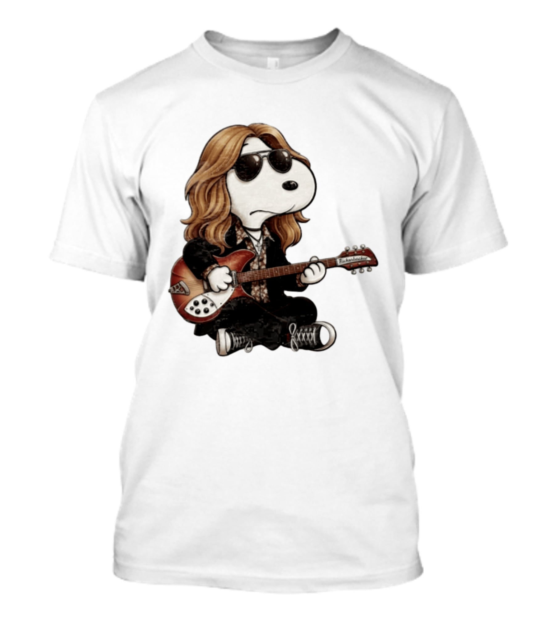 Tom Petty Snoopy Rickenbacker Guitar T-Shirt