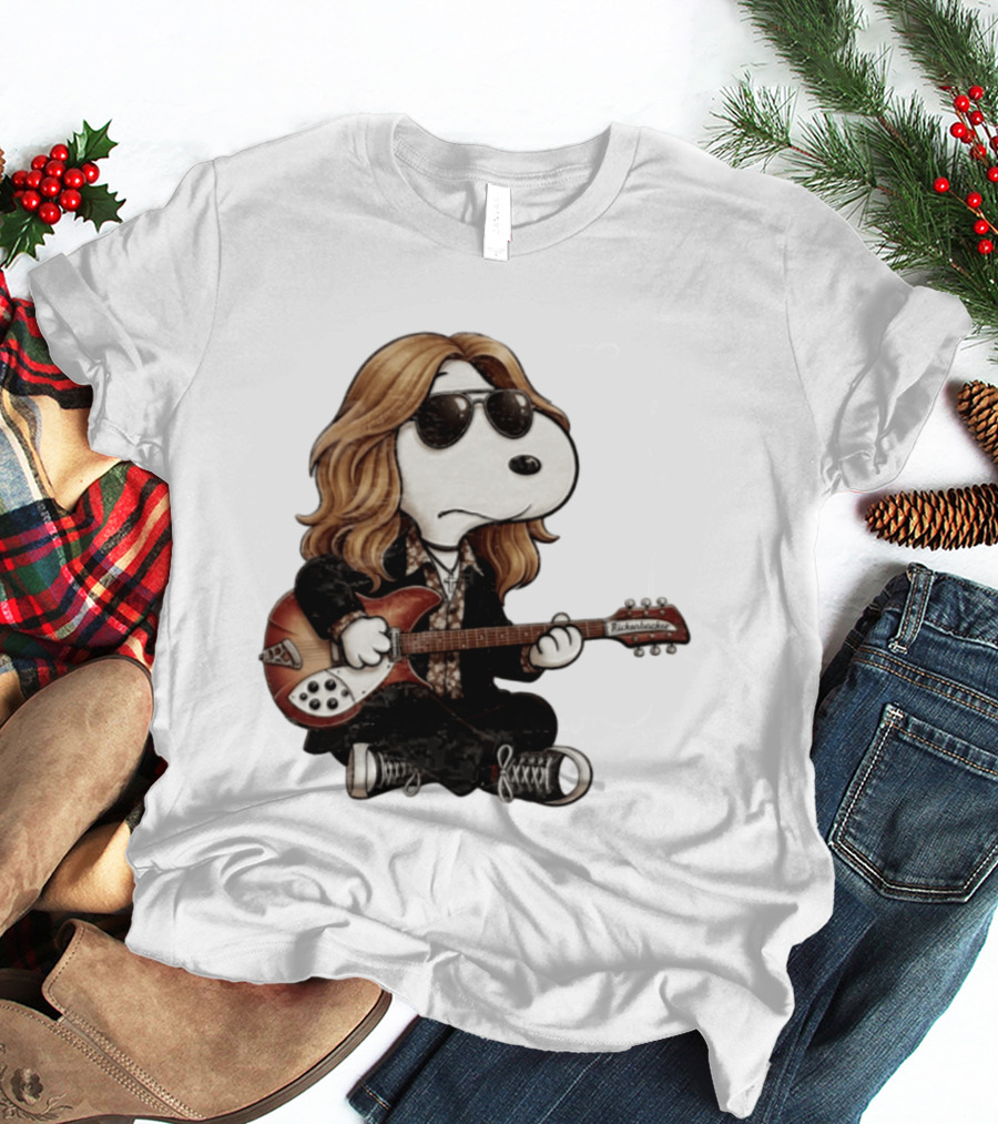 Tom Petty Snoopy Rickenbacker Guitar T-Shirt
