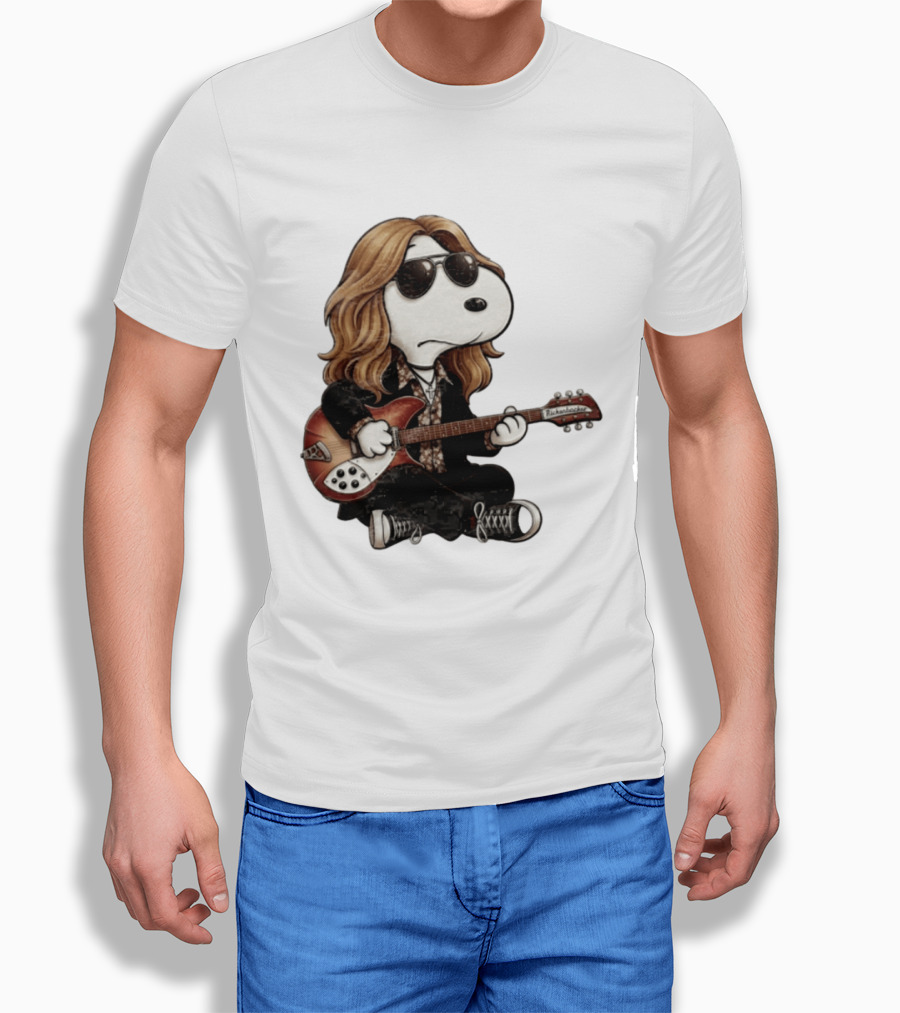 Tom Petty Snoopy Rickenbacker Guitar T-Shirt