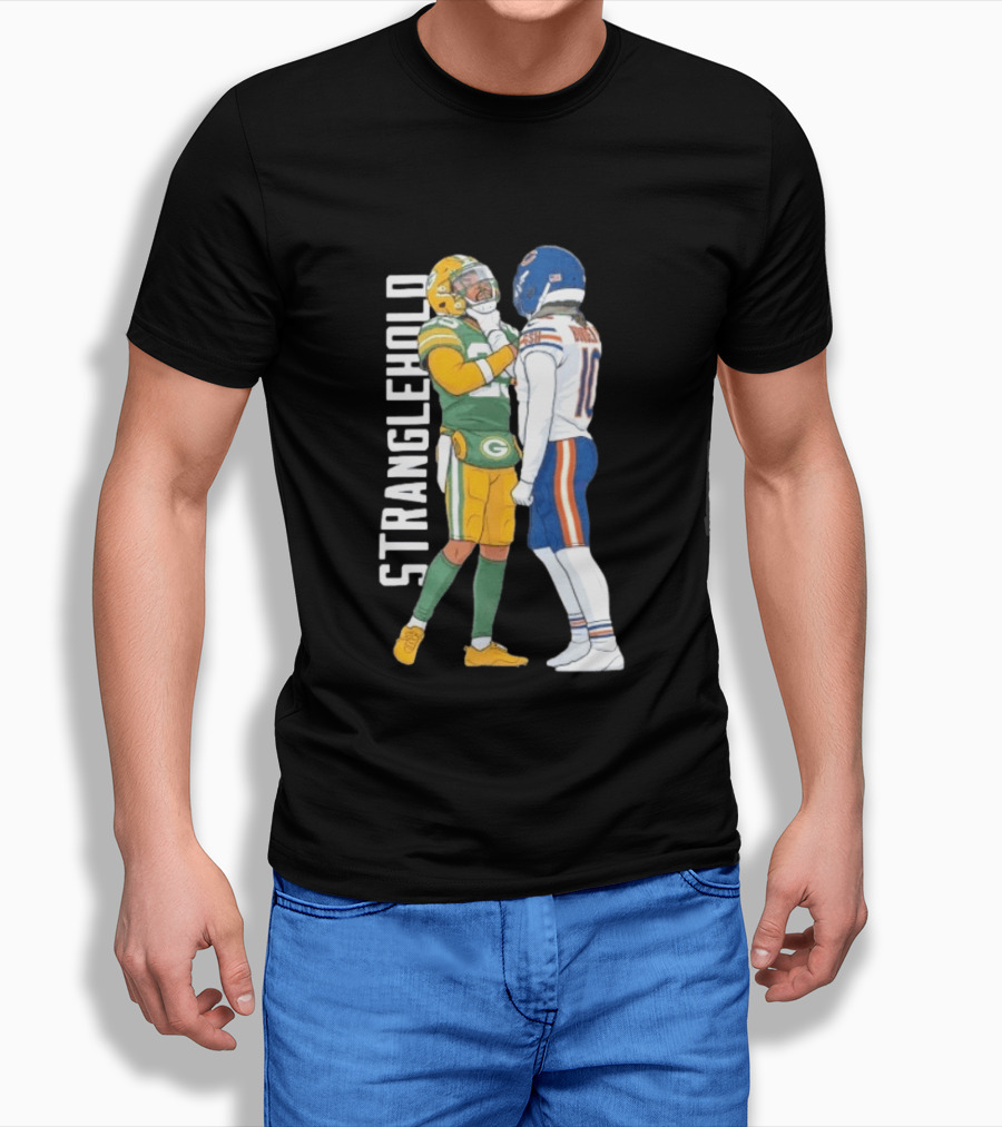 Luther Burden Keisean Nixon Stranglehold Packers Vs Bears Showdown T-Shirt