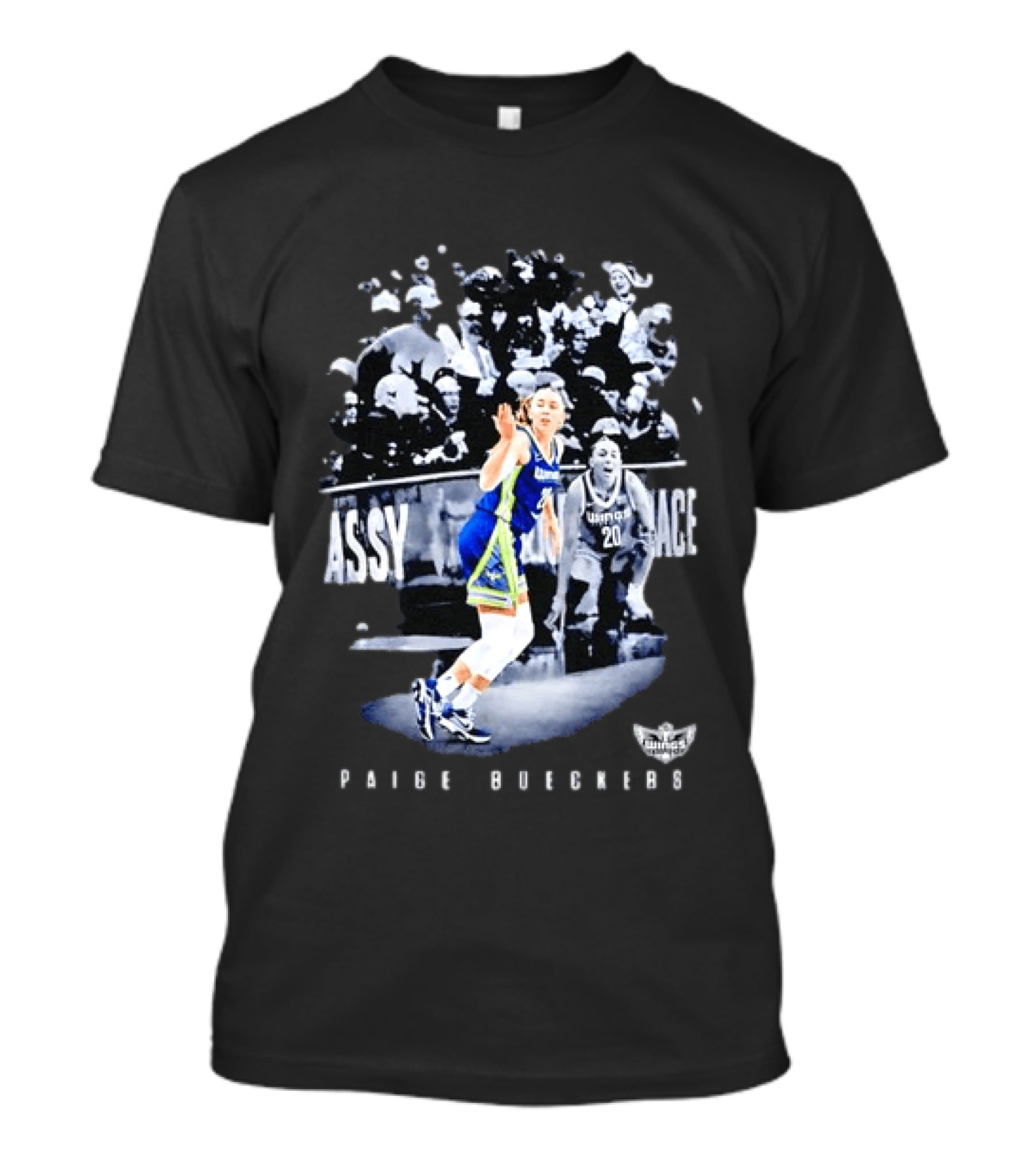 Paige Bueckers Dallas Wings WNBA 20 Player On Court T-Shirt