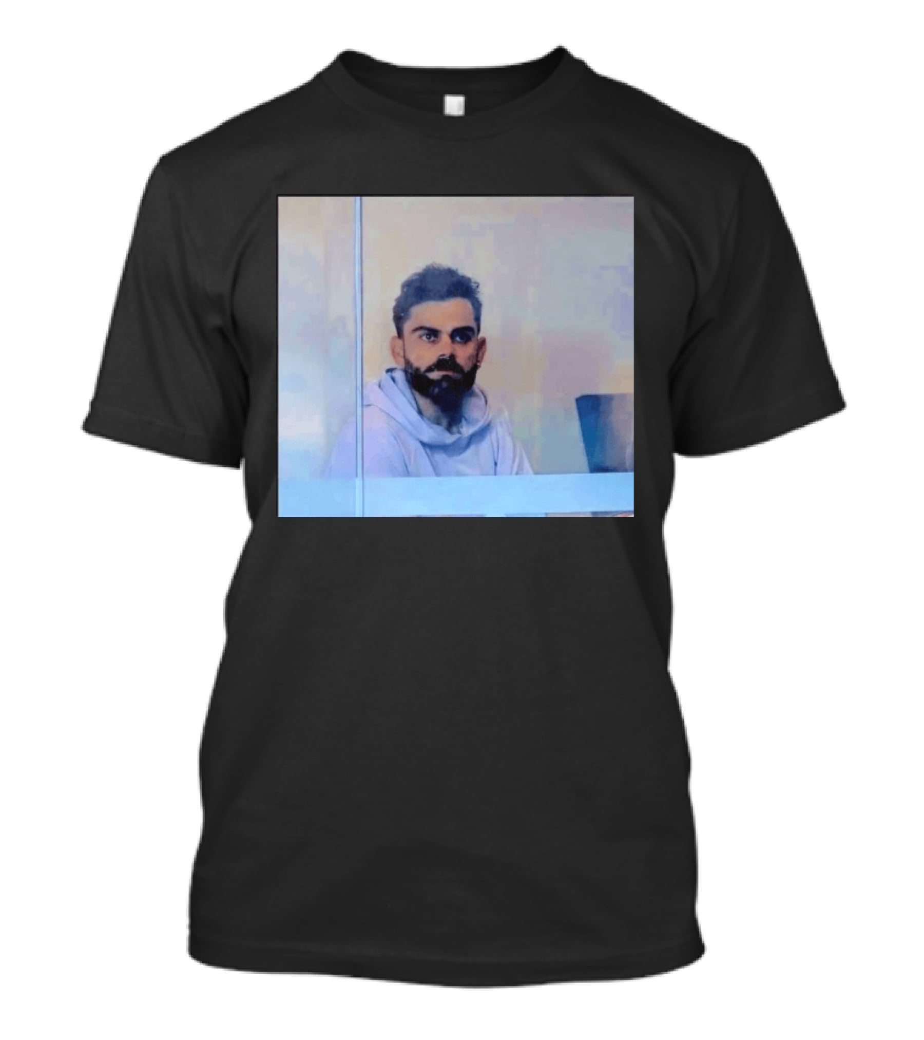 Virat Kohli Reflective Mood Cricket T-Shirt