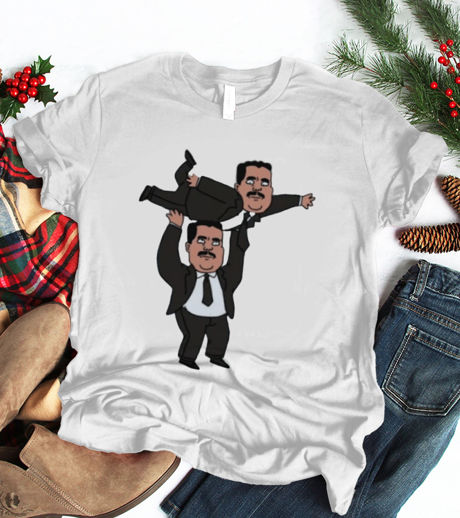 Guillermo Rodriguez Cartoon Lifting Himself Jimmy Kimmel Live T-Shirt