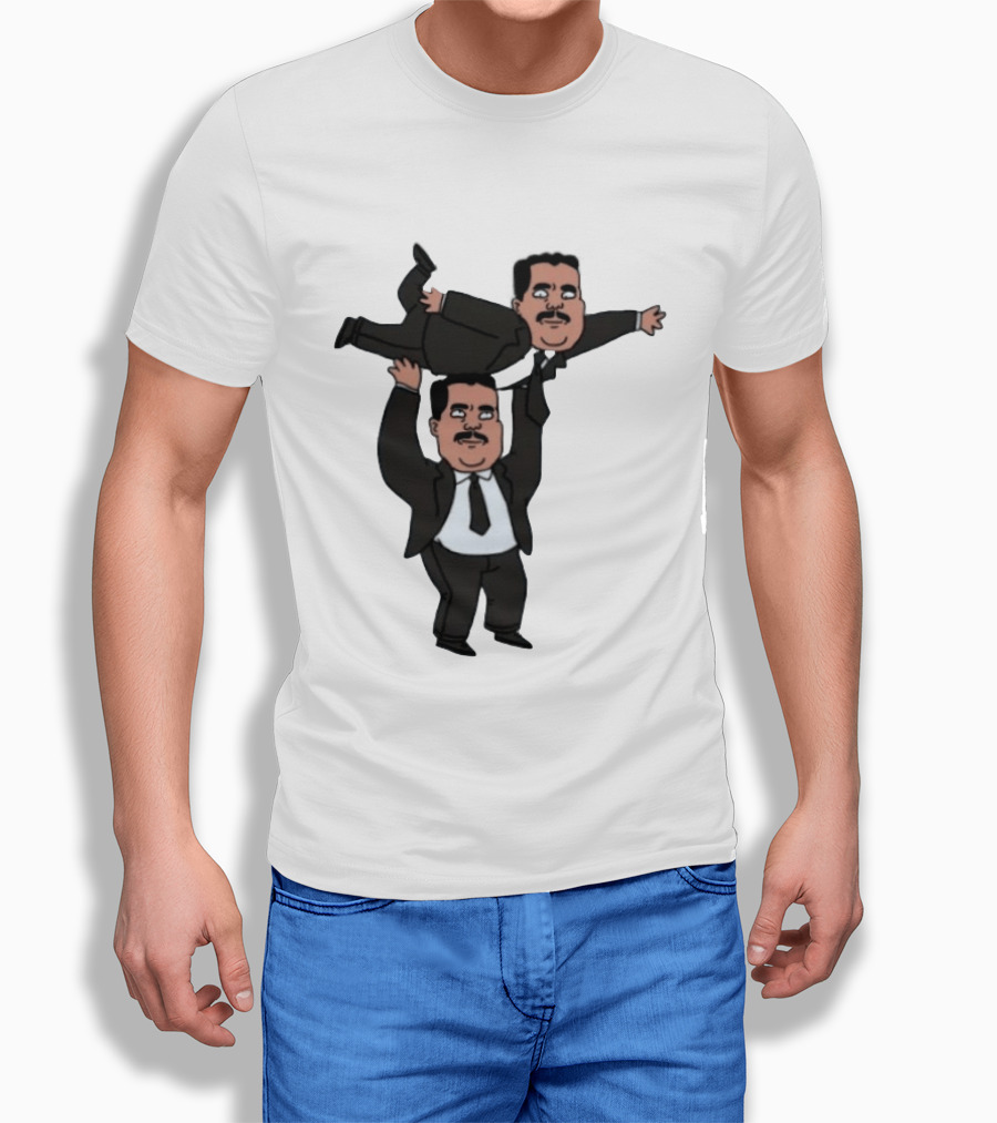 Guillermo Rodriguez Cartoon Lifting Himself Jimmy Kimmel Live T-Shirt