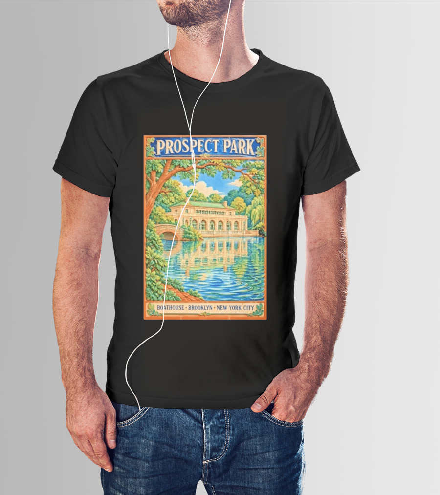 Prospect Park Boathouse Brooklyn New York City T-Shirt