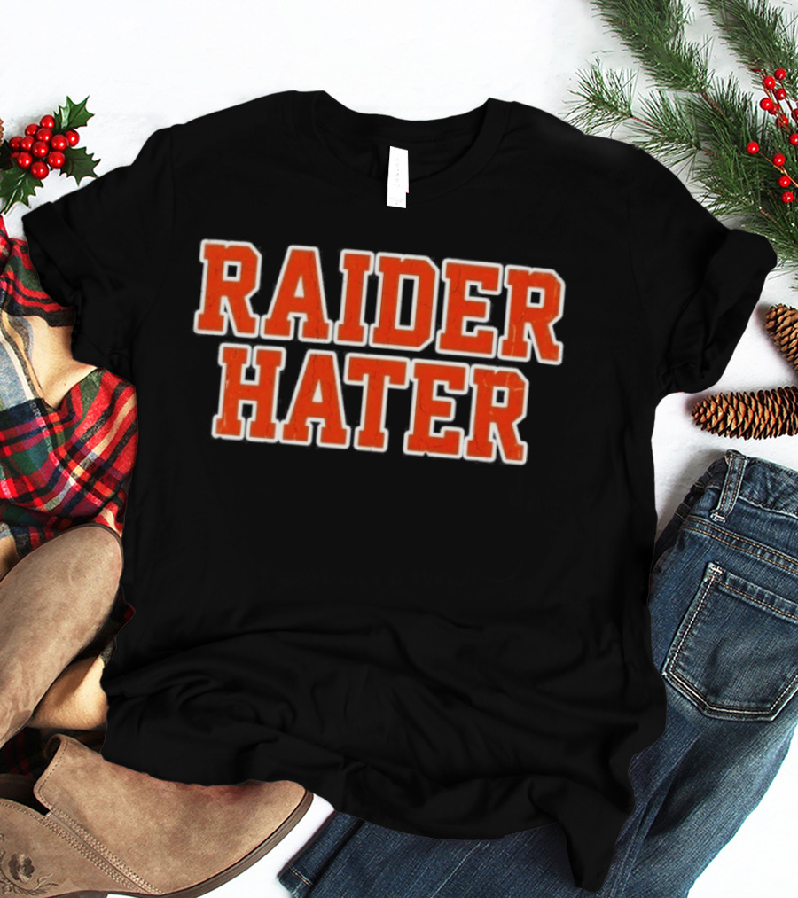 Raider Hater Distressed Rivalry Sports Fans Raiders T-Shirt