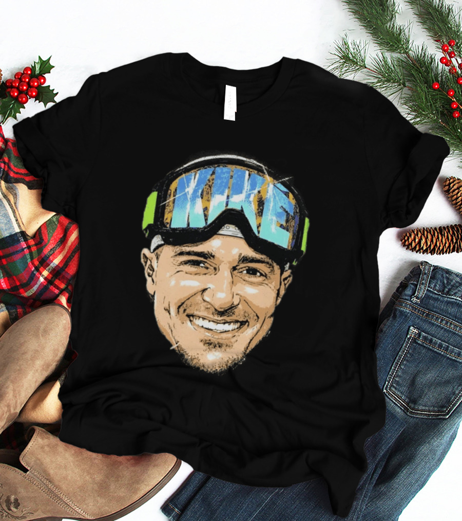 Kike Hernandez Dodgers Number 8 Face Goggles T-Shirt