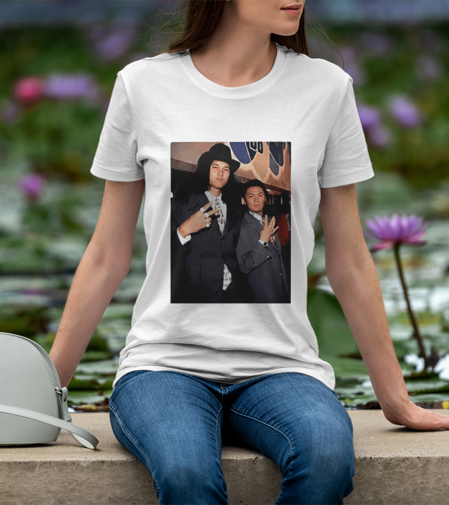 Shohei Ohtani And Ippei Mizuhara Cubbies Style Polaroid T-Shirt
