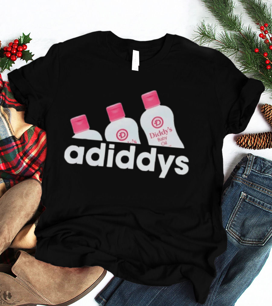 Adiddys Diddy's Baby Oil Meme Bottles T-Shirt