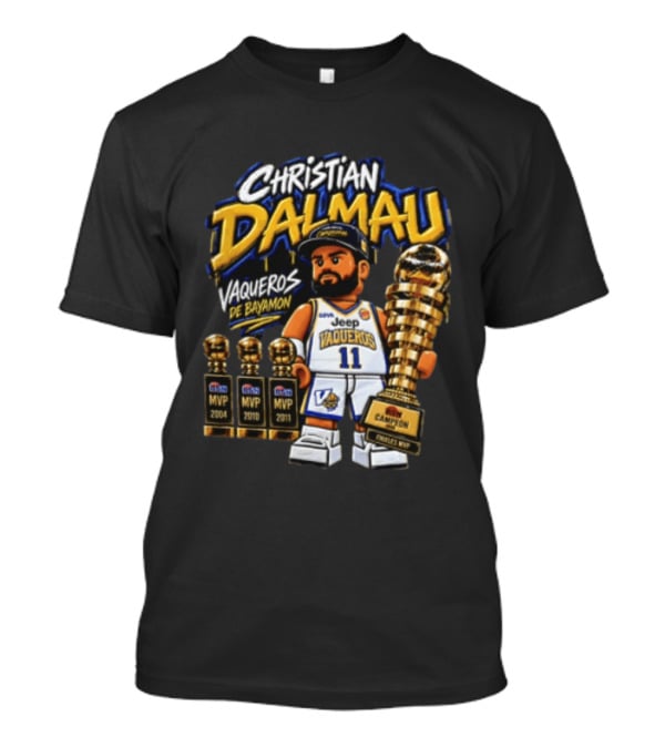 Christian Dalmau Vaqueros De Bayamon Jeep MVP Finals Champion Lego T-Shirt