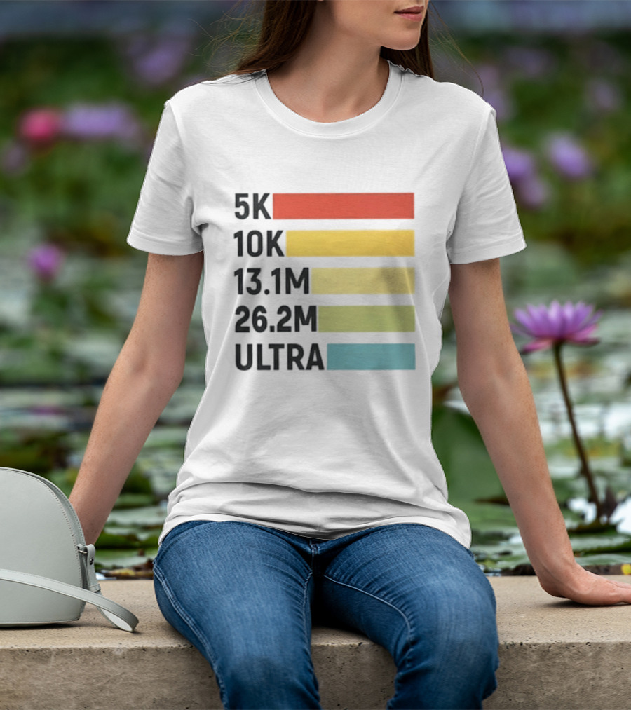 5K 10K 13.1M 26.2M Ultra Running Distance Chart T-Shirt