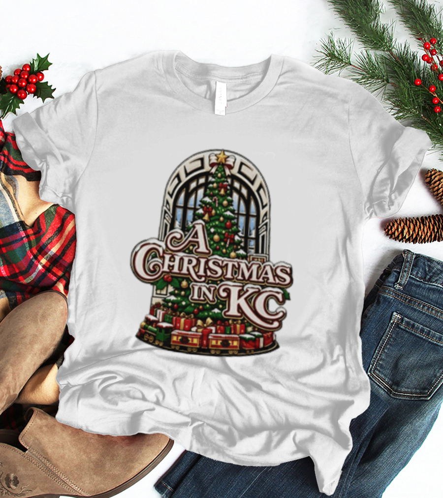A Christmas In KC Union Station Kansas City Holiday Tree T-Shirt