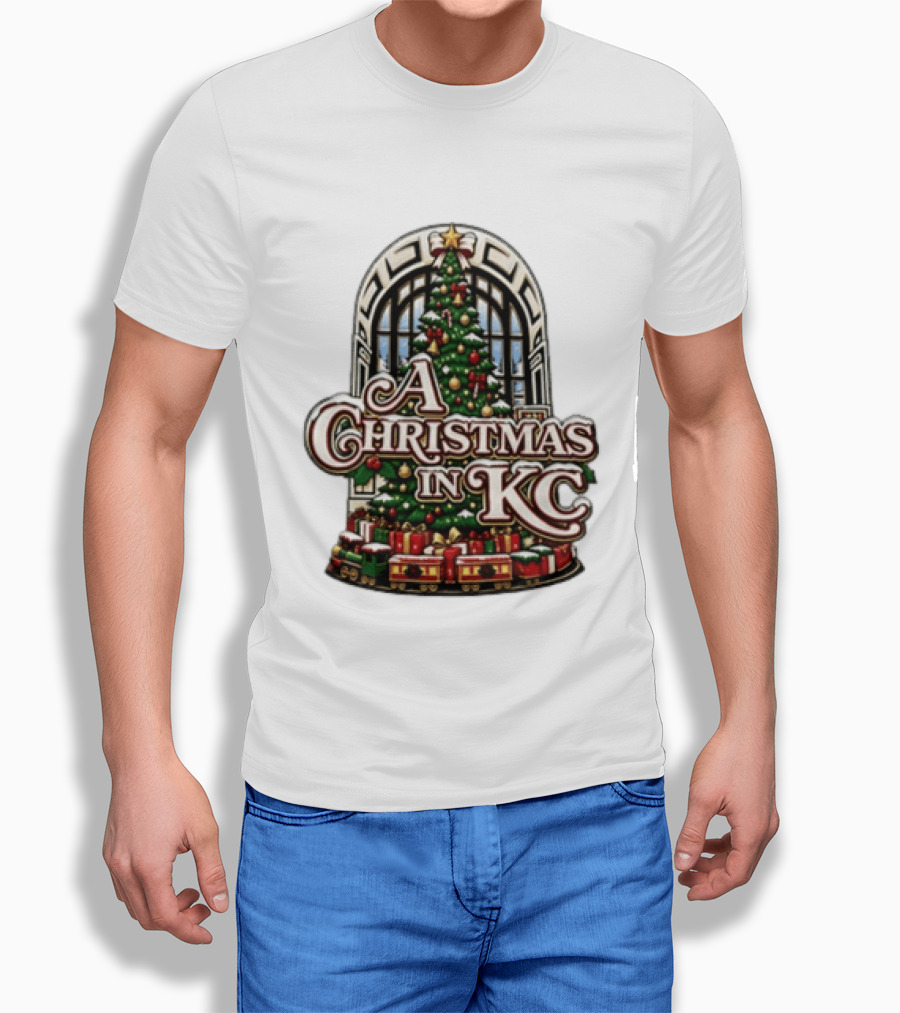 A Christmas In KC Union Station Kansas City Holiday Tree T-Shirt