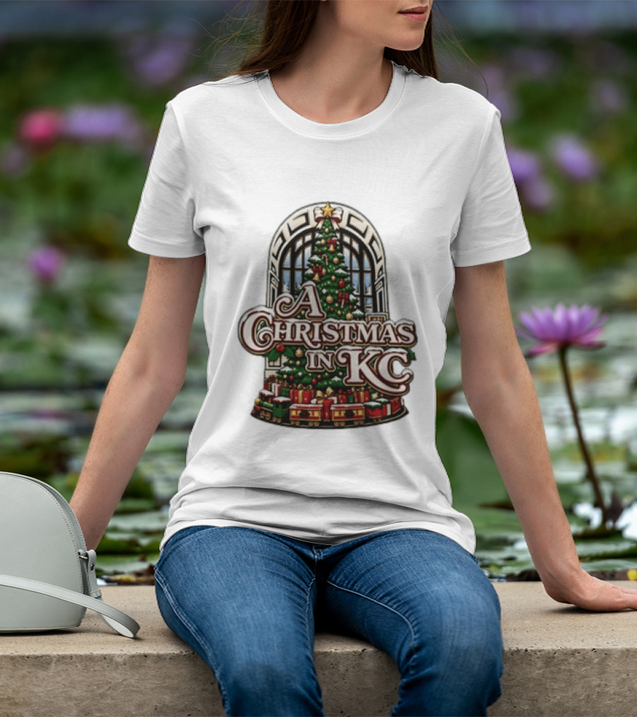 A Christmas In KC Union Station Kansas City Holiday Tree T-Shirt