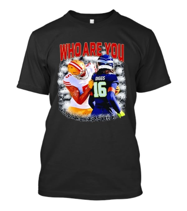 Quandre Diggs Who Are You Seattle Seahawks Football NFL Matchup T-Shirt