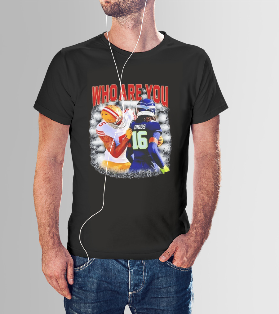 Quandre Diggs Who Are You Seattle Seahawks Football NFL Matchup T-Shirt