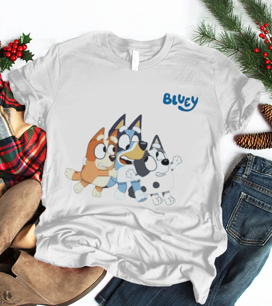 Bluey And Friends Bingo Muffin Heeler Cartoon Characters T-Shirt
