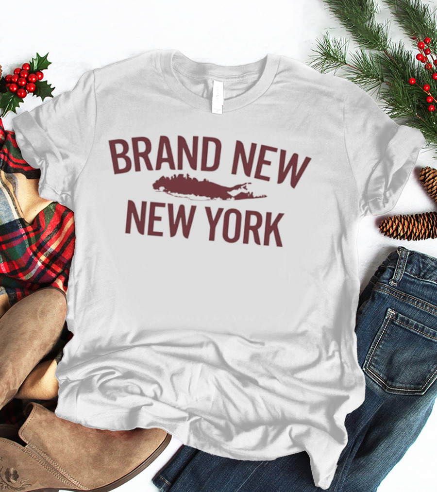 Brand New New York Long Island Map NY Empire State T-Shirt