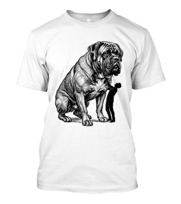 Cane Corso 110 Pounds Leaning On Me Dog Lover T-Shirt