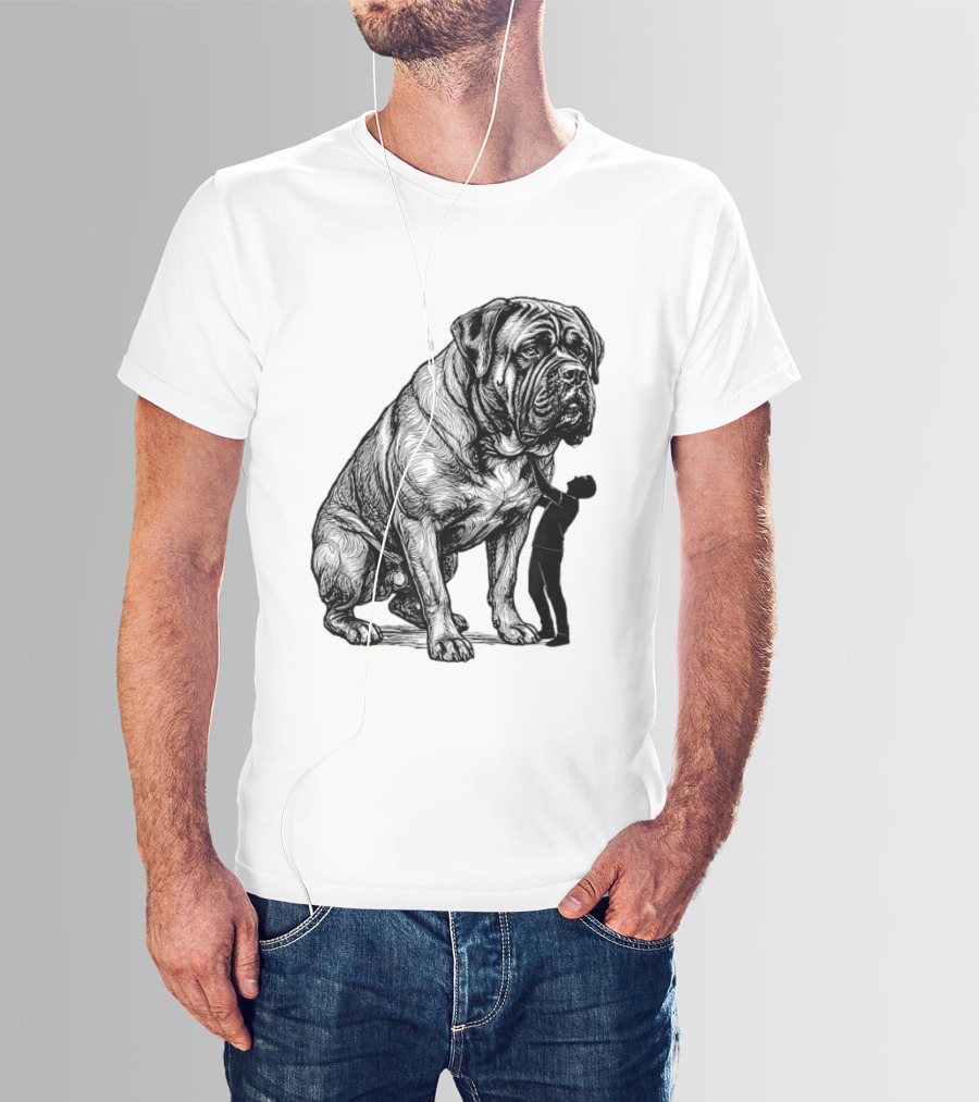 Cane Corso 110 Pounds Leaning On Me Dog Lover T-Shirt