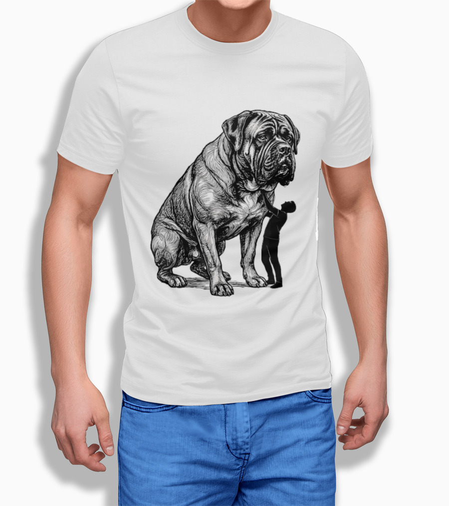 Cane Corso 110 Pounds Leaning On Me Dog Lover T-Shirt