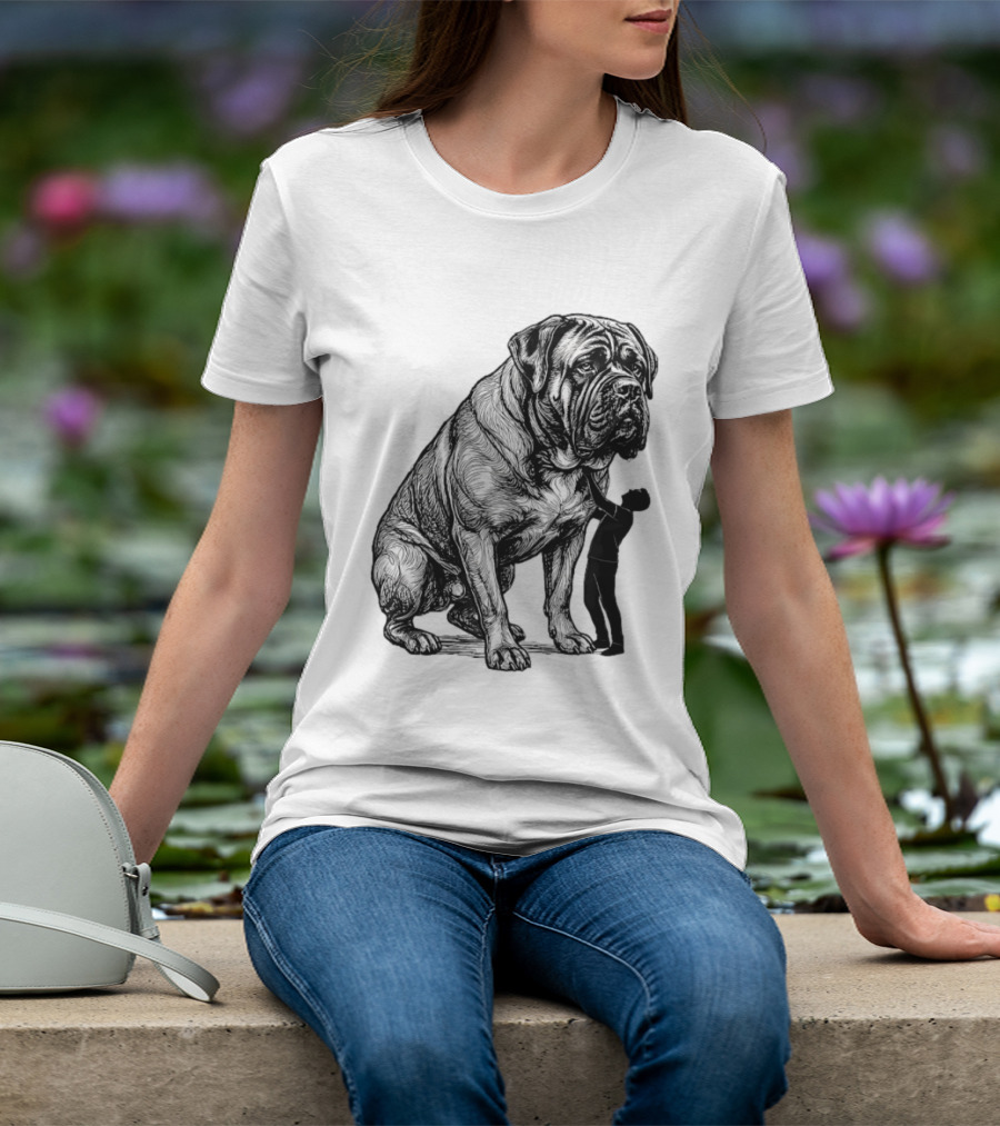 Cane Corso 110 Pounds Leaning On Me Dog Lover T-Shirt