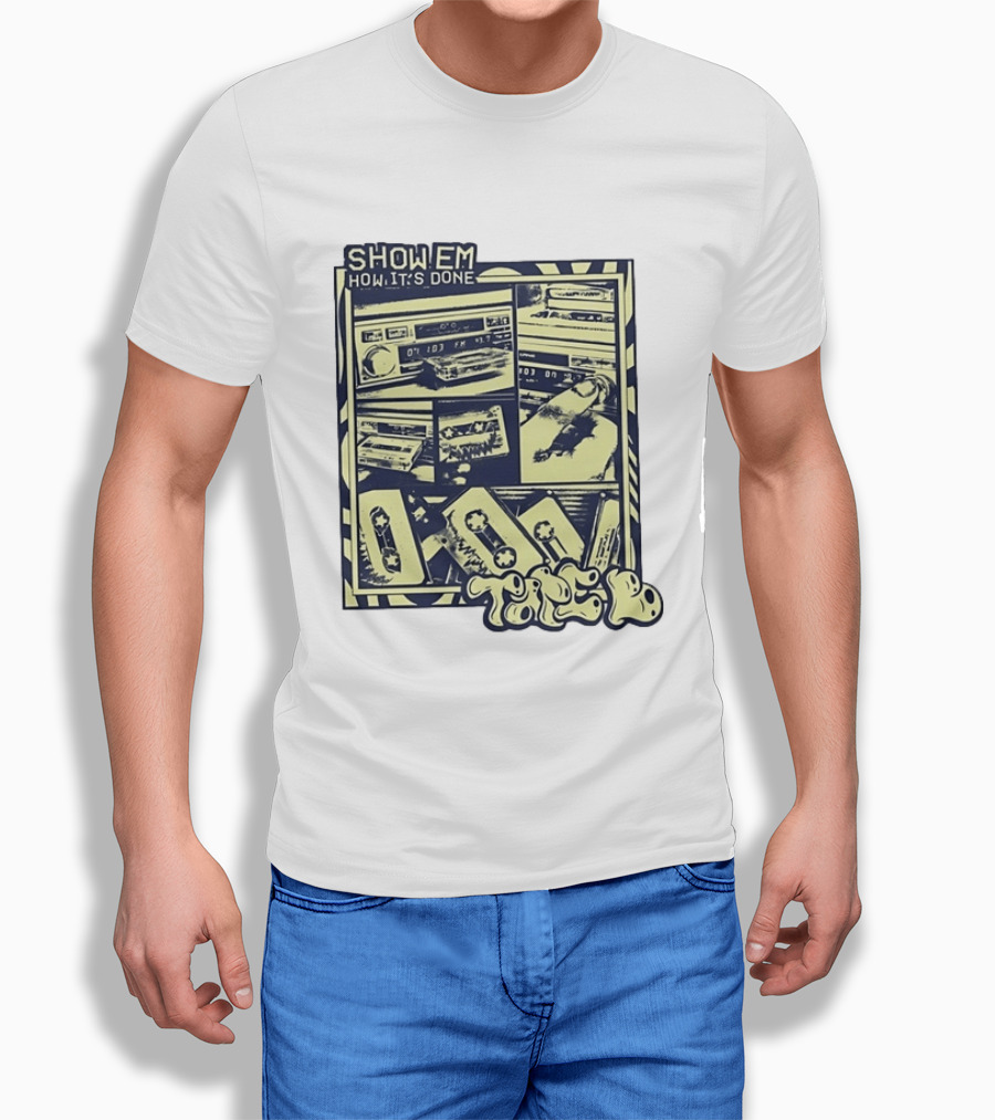 Cassette Tape Show Em How It's Done Vintage Style Retro Vibes T-Shirt