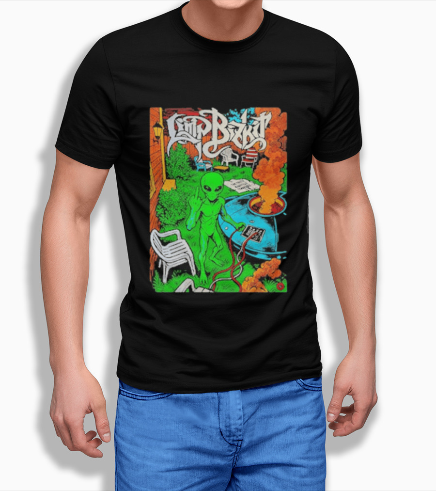 Limp Bizkit Alien Backyard Scene Nashville Tennessee The Truth October 11 And 12 2026 T-Shirt