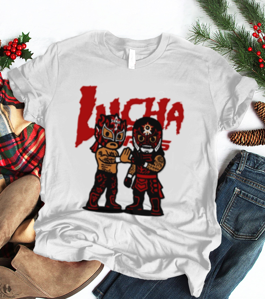 Penta El Zero Miedo Rey Fenix Lucha Bros Chibi Luchadores High Five T-Shirt