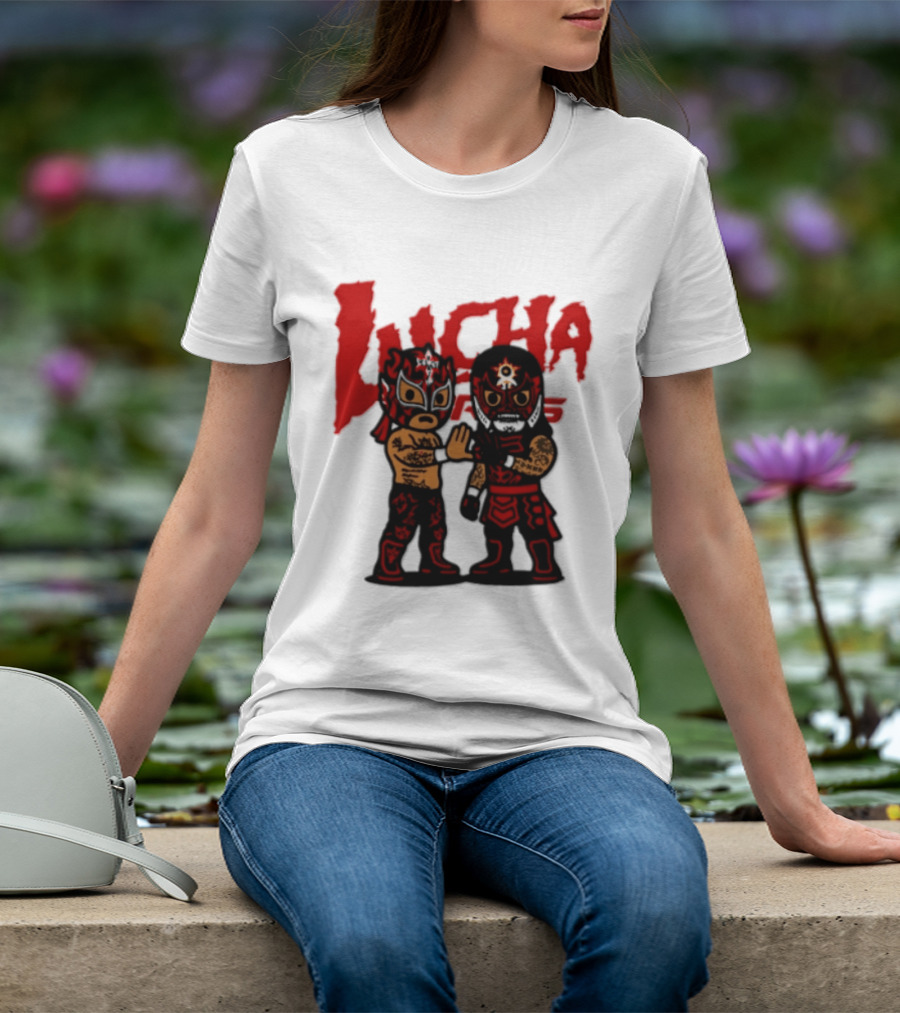 Penta El Zero Miedo Rey Fenix Lucha Bros Chibi Luchadores High Five T-Shirt
