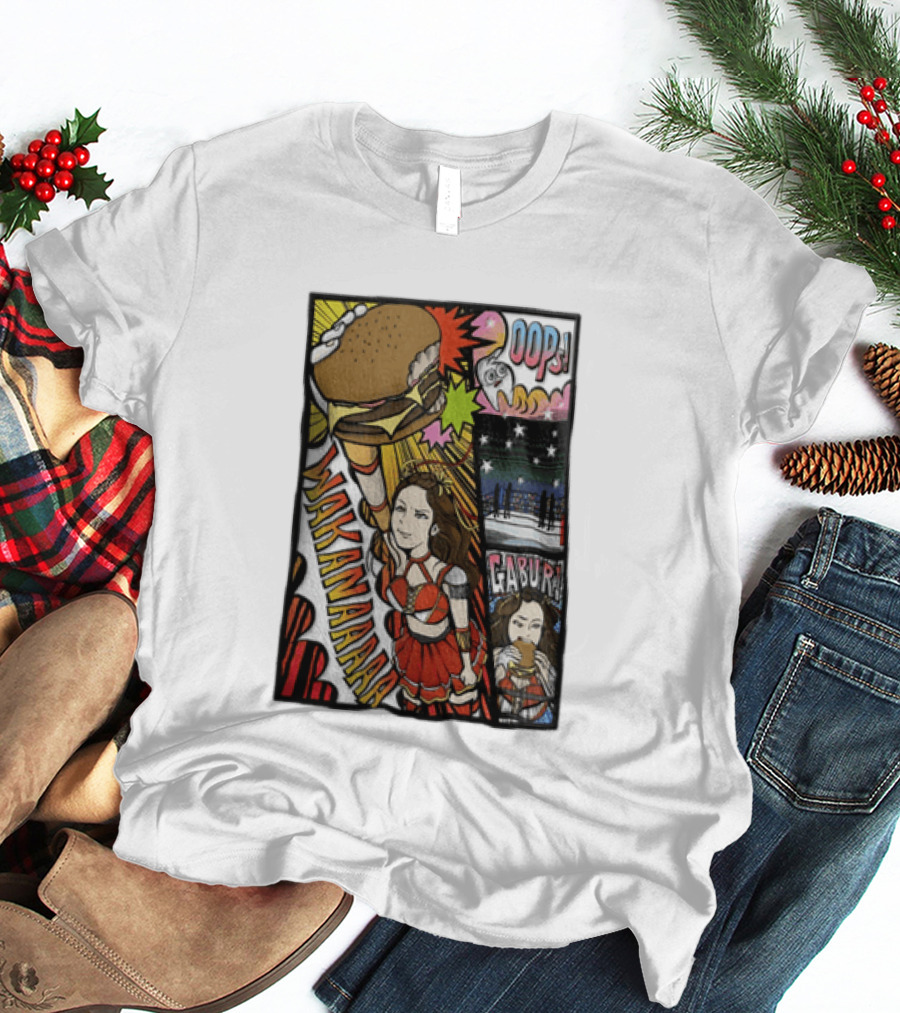 Wakana Tsukiyama Stardom Wakanaaaaa Oops Gaburi Comic Style Wrestling T-Shirt