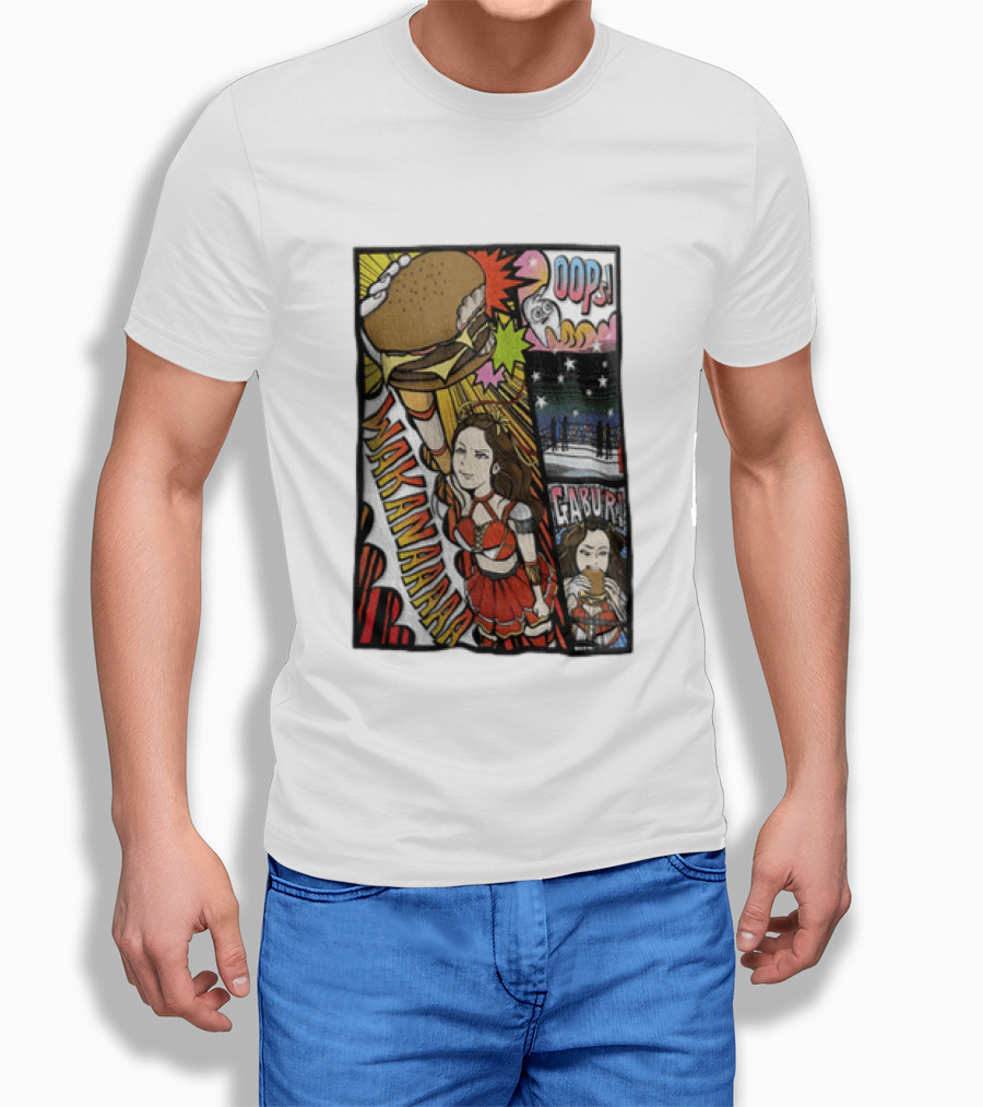 Wakana Tsukiyama Stardom Wakanaaaaa Oops Gaburi Comic Style Wrestling T-Shirt