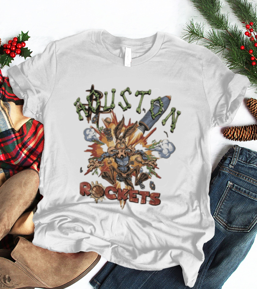 Wile E Coyote Houston Rockets NBA Explosion T-Shirt