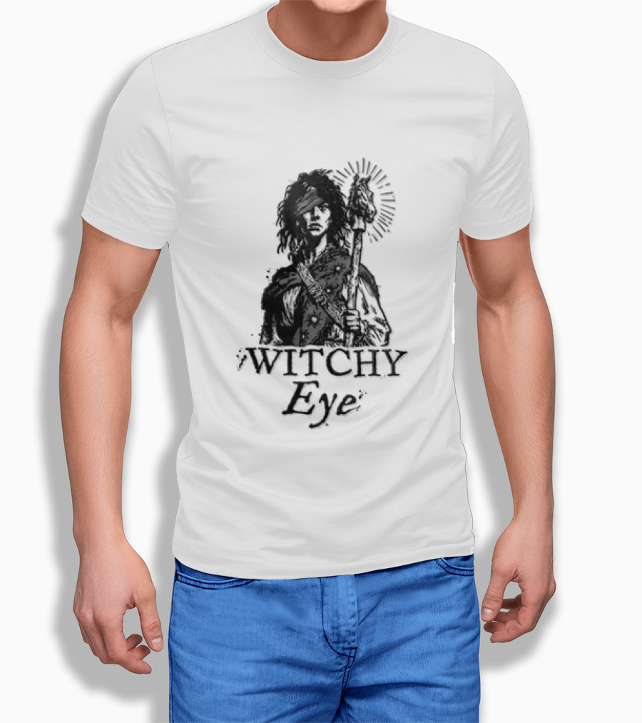 Witchy Eye Patch Mystic Staff And Horse T-Shirt