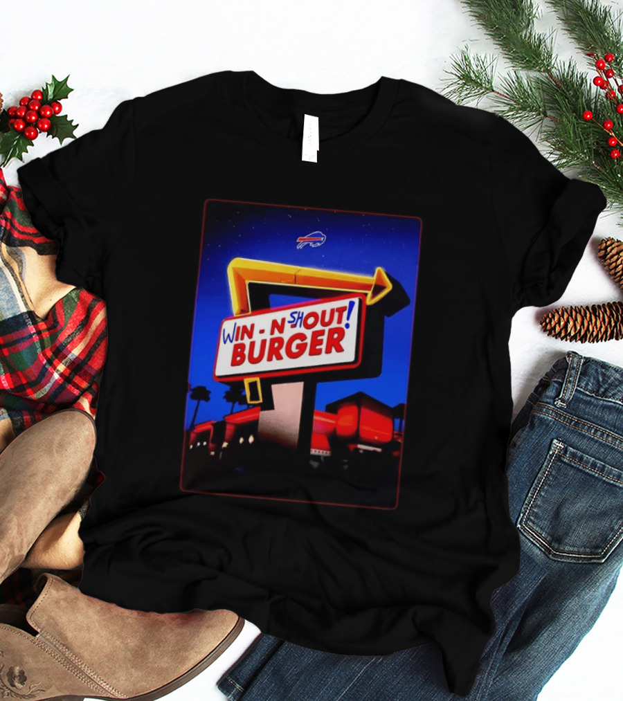 Buffalo Bills Win N Shout Burger Victory T-Shirt