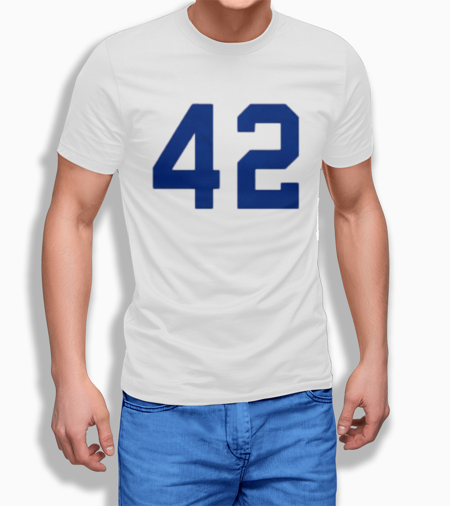 2026 LA Dodgers Jackie Robinson 42 Jersey Giveaway Event T-Shirt