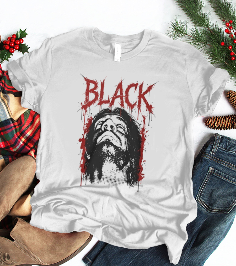 Black Metal Dark Music Band Drenched Red Horror T-Shirt