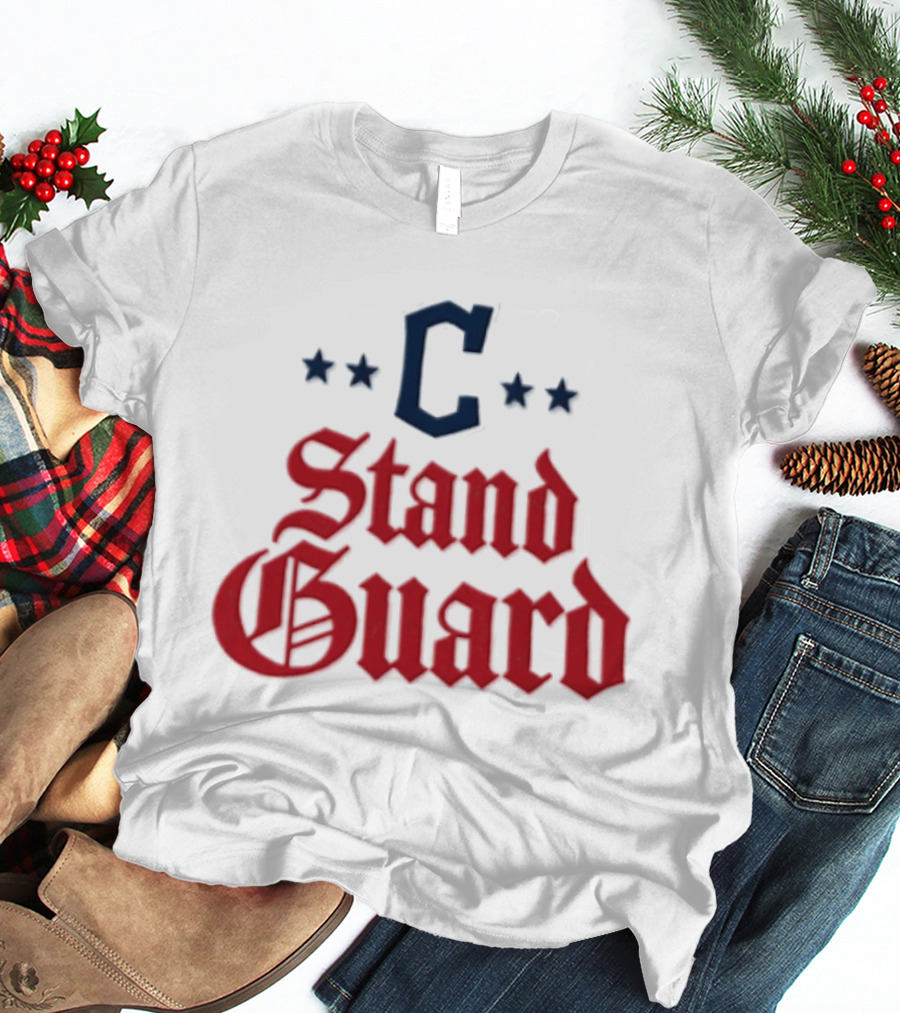 Cleveland C Stand Guard 2026 Guardians Stars T-Shirt