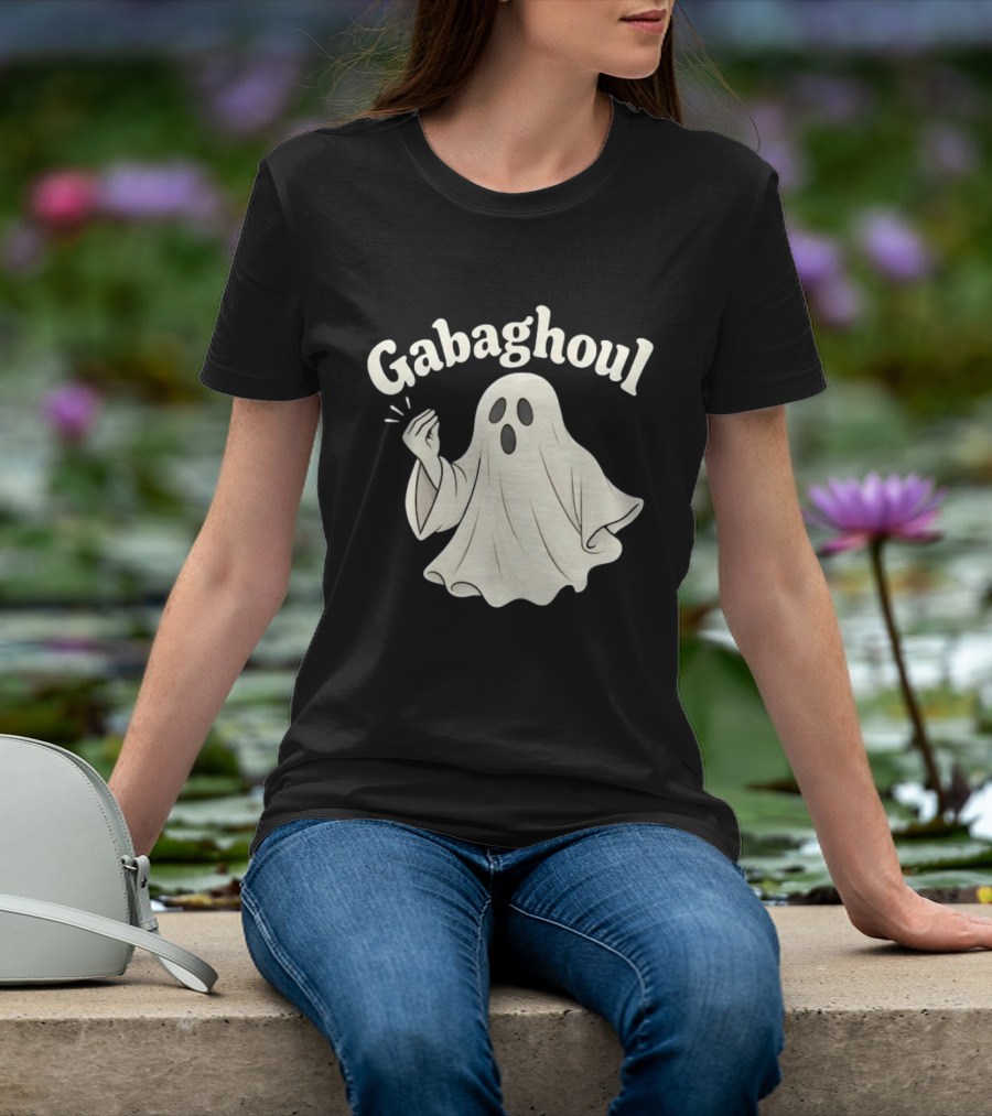 Gabaghoul Italian Ghost With Hand Gesture Spooky Humor T-Shirt